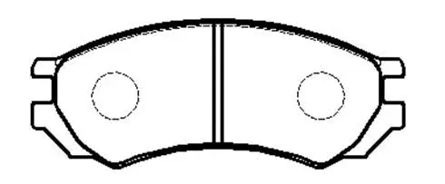 Brake Pad Set, disc brake (HP9042)