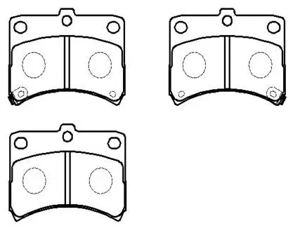 Brake Pad Set, disc brake (HP9775)