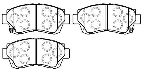 Brake Pad Set, disc brake (HP5034)