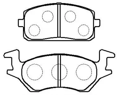 Brake Pad Set, disc brake (HP8511)