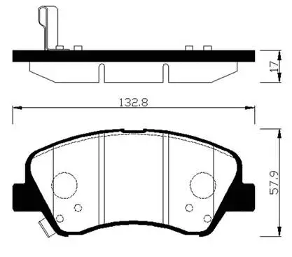 Brake Pad Set, disc brake (HP0047)