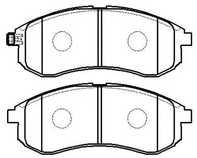 Brake Pad Set, disc brake (HP8298)