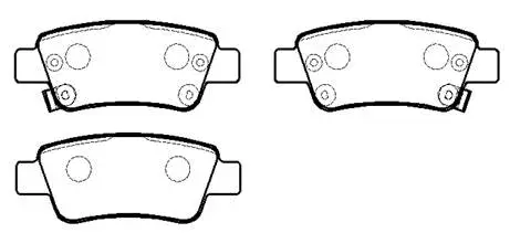 Brake Pad Set, disc brake (HP9248)