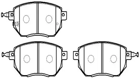 Brake Pad Set, disc brake (HP5206)