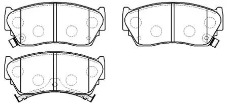 Brake Pad Set, disc brake (HP9062)