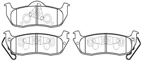 Brake Pad Set, disc brake (HP8210)
