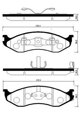 Brake Pad Set, disc brake (HP1011)
