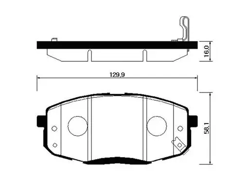 Brake Pad Set, disc brake (HP0040)