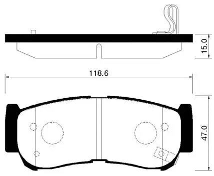 Brake Pad Set, disc brake (HP0032)