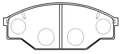 Brake Pad Set, disc brake (HP9113)