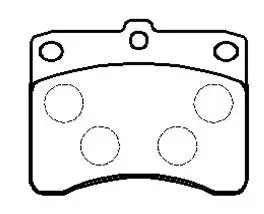 Brake Pad Set, disc brake (HP9755)