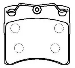 Brake Pad Set, disc brake (HP8546)