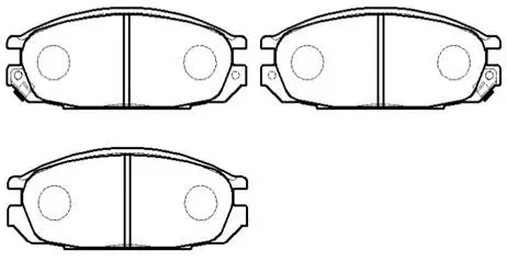 Brake Pad Set, disc brake (HP9060)