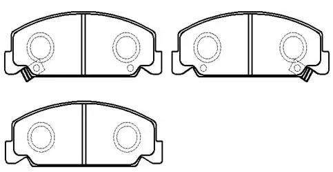 Brake Pad Set, disc brake (HP5056)