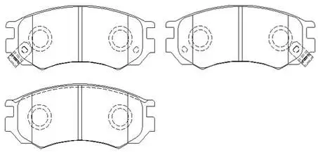 Brake Pad Set, disc brake (HP8350)