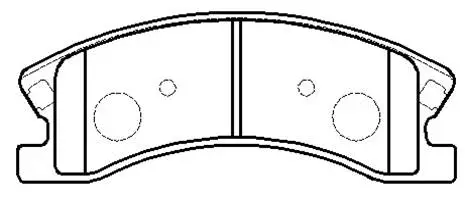 Brake Pad Set, disc brake (HP8201)