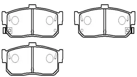 Brake Pad Set, disc brake (HP8323)