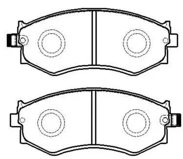 Brake Pad Set, disc brake (HP8320)