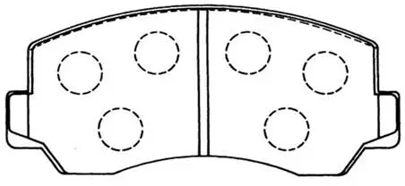 Brake Pad Set, disc brake (HP8289)