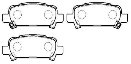 Brake Pad Set, disc brake (HP9303)