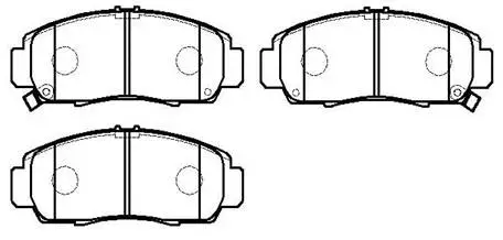 Brake Pad Set, disc brake (HP9233)