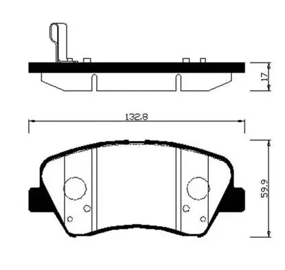 Brake Pad Set, disc brake (HP0045)