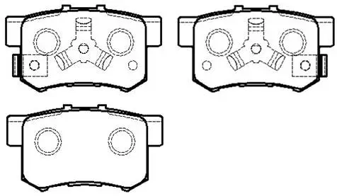 Brake Pad Set, disc brake (HP8163)