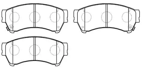 Brake Pad Set, disc brake (HP9809)