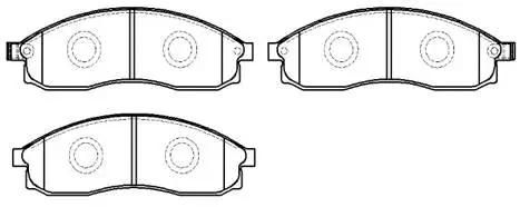 Brake Pad Set, disc brake (HP9044)