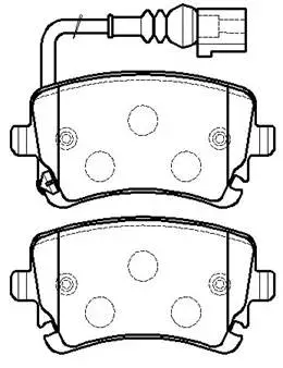 Brake Pad Set, disc brake (HP8543)