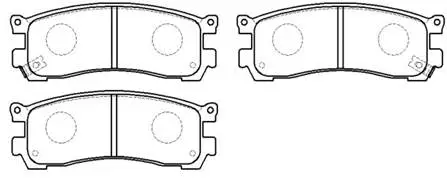 Brake Pad Set, disc brake (HP8245)