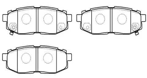 Brake Pad Set, disc brake (HP9935)
