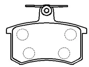 Brake Pad Set, disc brake (HP9326)