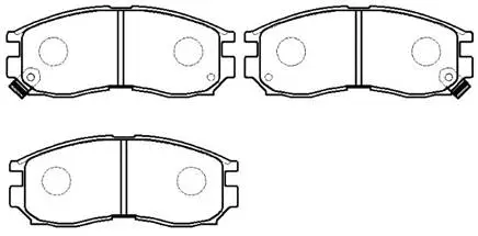 Brake Pad Set, disc brake (HP5064)