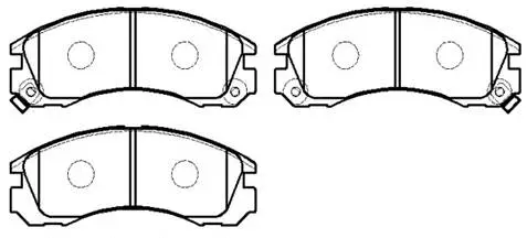 Brake Pad Set, disc brake (HP5229)