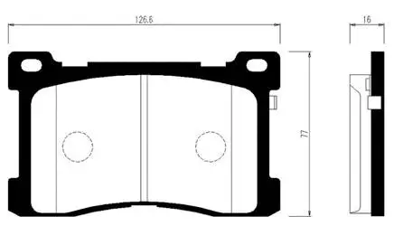 Brake Pad Set, disc brake (HP0052)