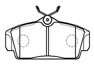 Brake Pad Set, disc brake (HP8349)