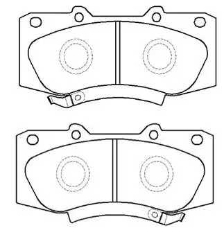 Brake Pad Set, disc brake (HP9961)
