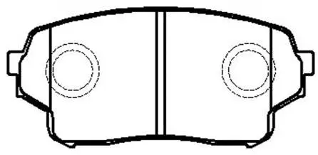 Brake Pad Set, disc brake (HP8453)