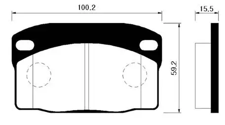 Brake Pad Set, disc brake (HP2003)