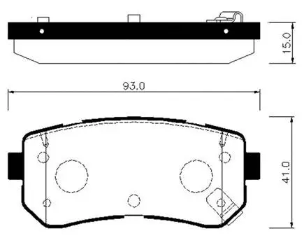 Brake Pad Set, disc brake (HP1048)
