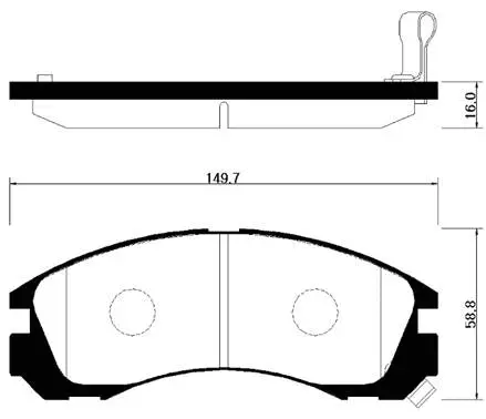 Brake Pad Set, disc brake (HP0025)