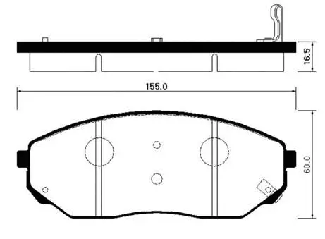 Brake Pad Set, disc brake (HP1017)
