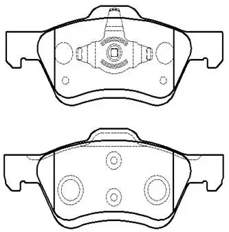 Brake Pad Set, disc brake (HP9701)