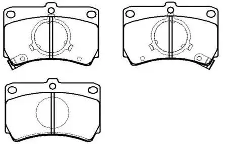 Brake Pad Set, disc brake (HP8230)
