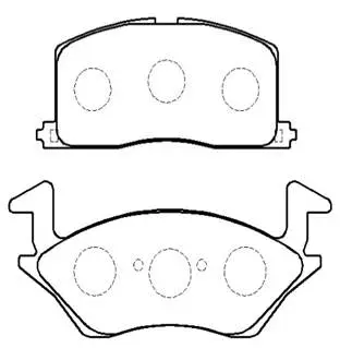 Brake Pad Set, disc brake (HP9120)