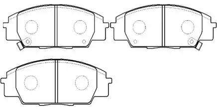 Brake Pad Set, disc brake (HP9231)