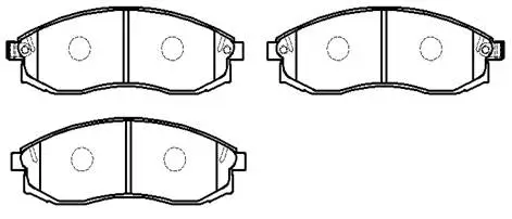 Brake Pad Set, disc brake (HP9069)