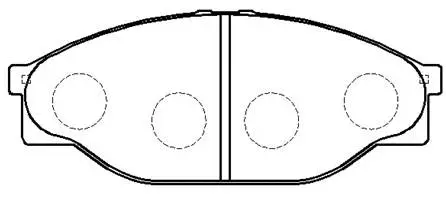 Brake Pad Set, disc brake (HP9117)