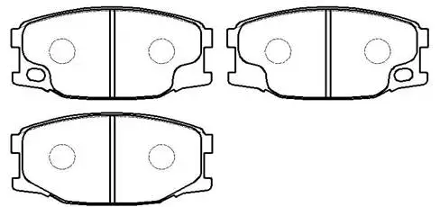 Brake Pad Set, disc brake (HP8308)